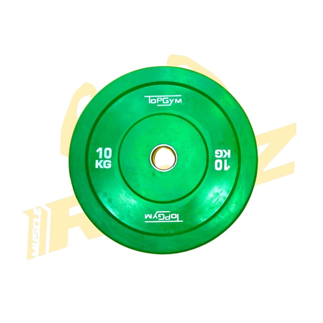 Disque de Poids en Caoutchouc de 10 kg – TopGym